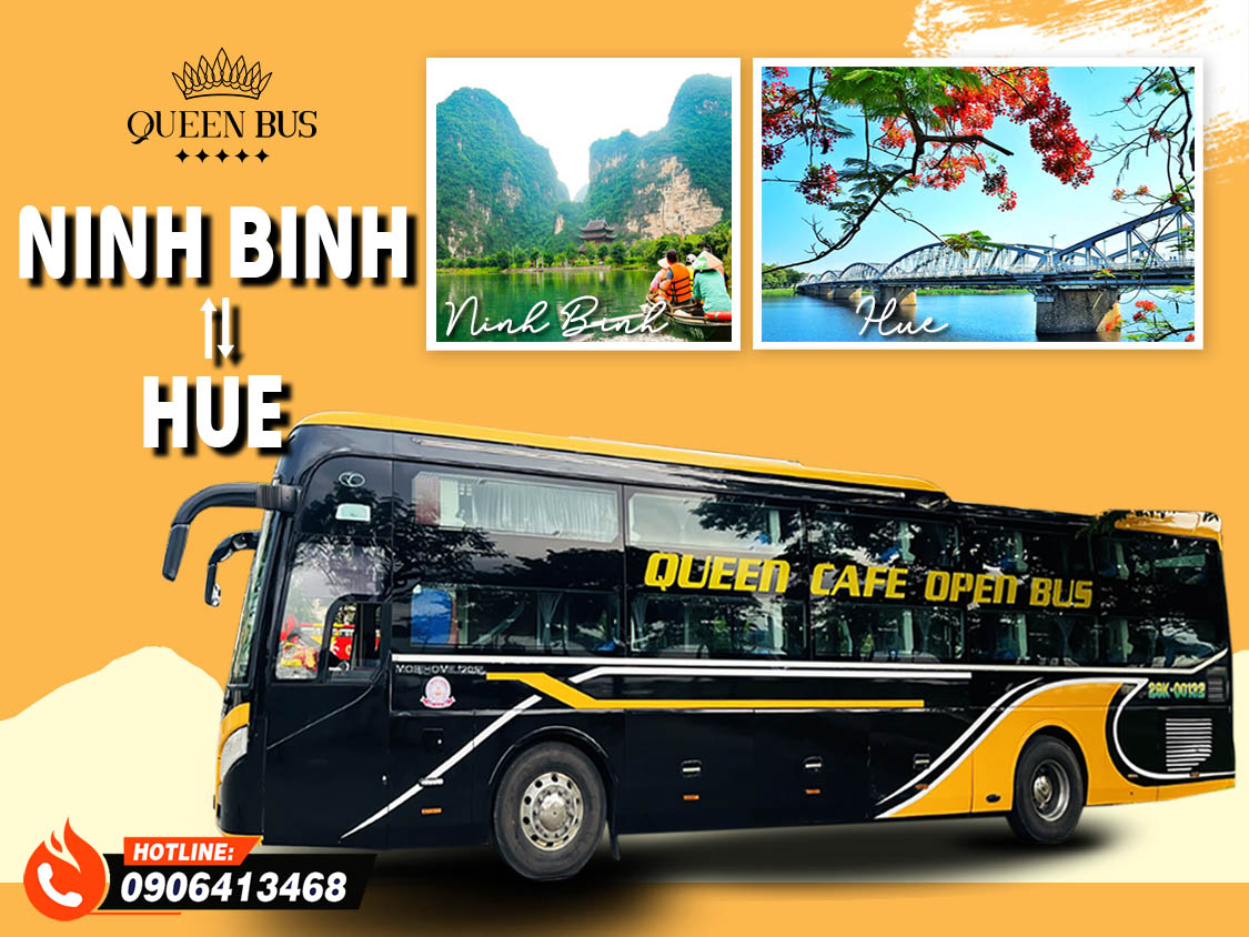 Đặt Vé Xe Huế đi Ninh Bình – Queen Cafe Bus [2025]