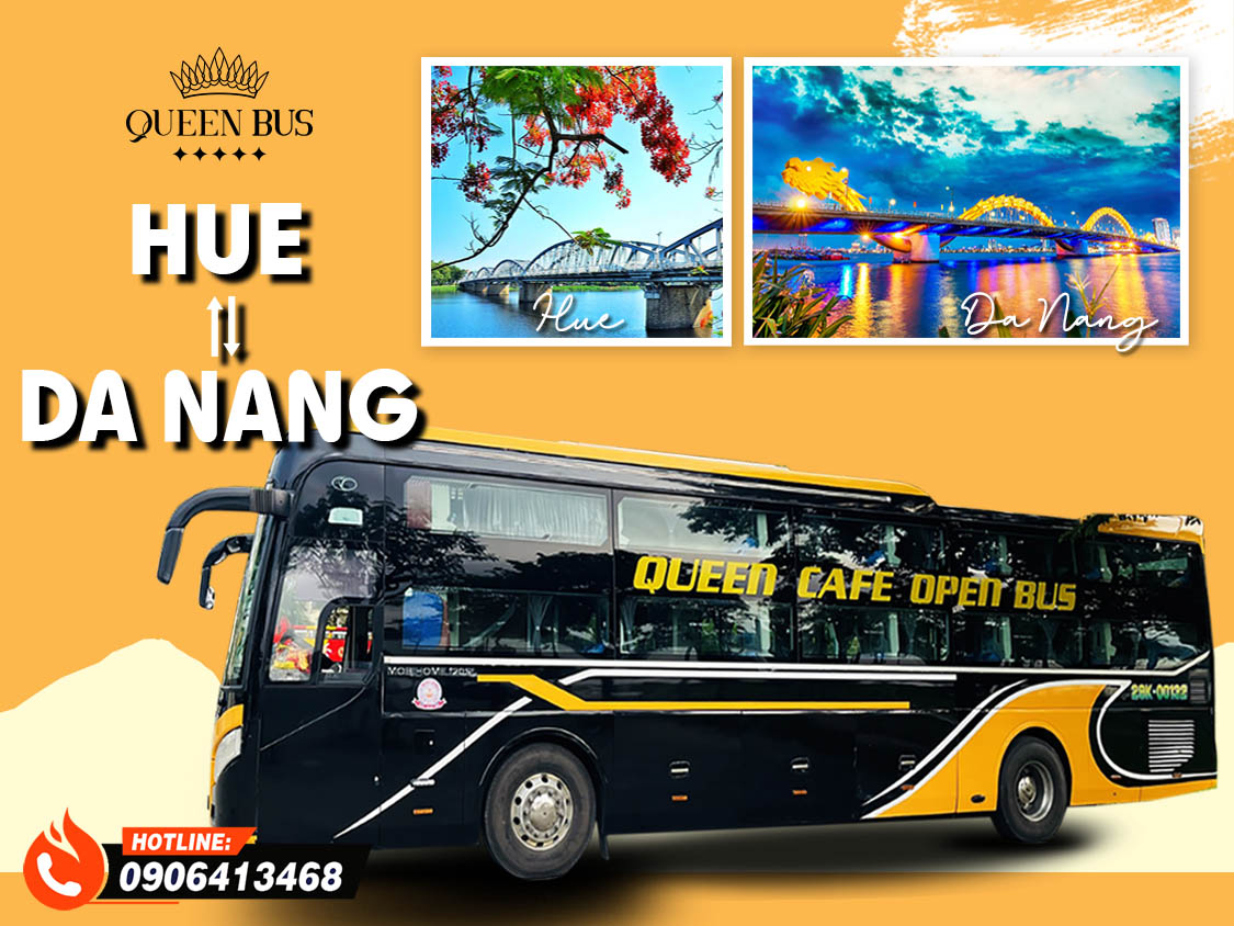 Đặt Vé Xe limousine Huế Đà Nẵng – Queen Cafe Bus [2025]