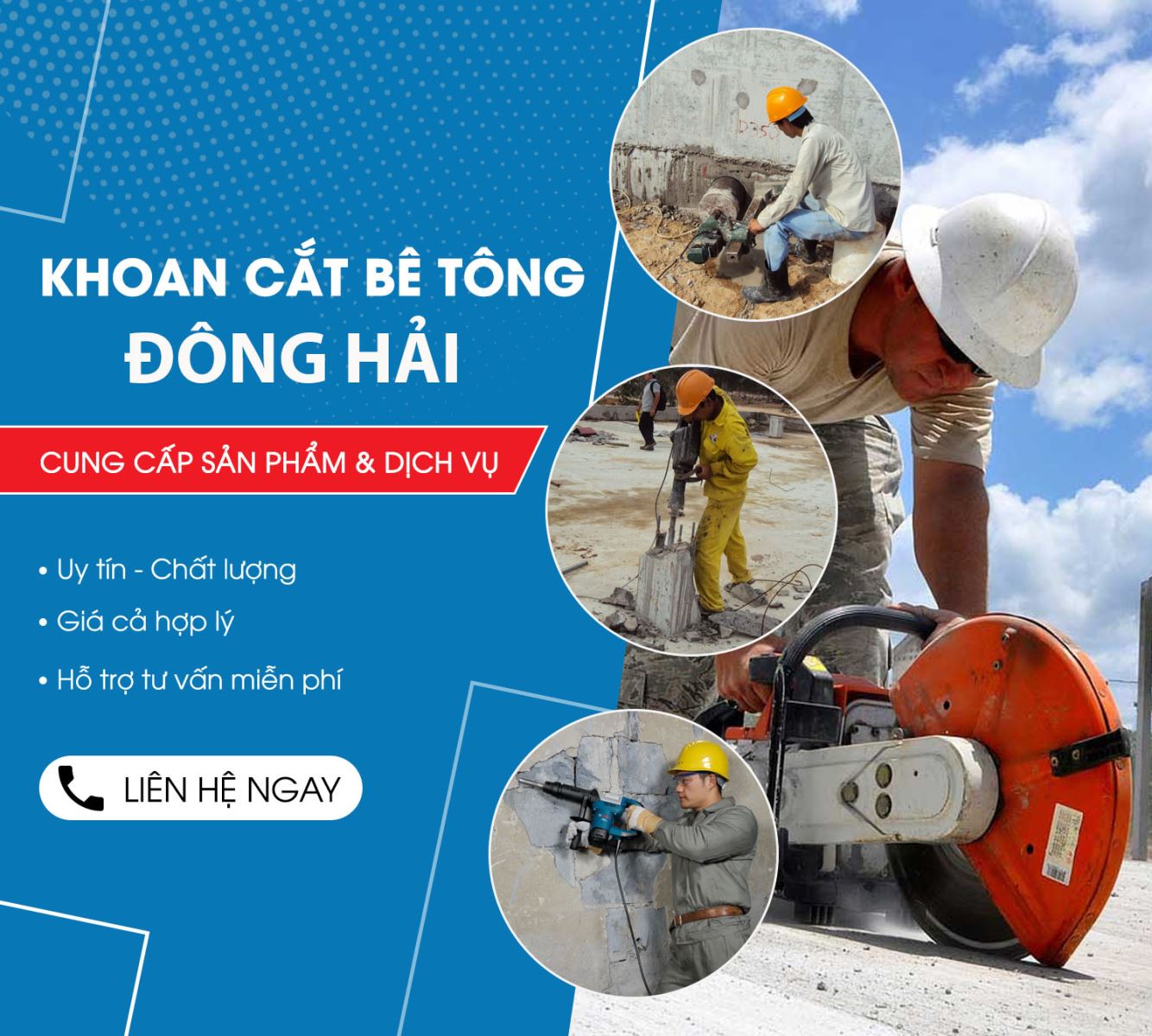Khoan cắt bê tông tại Tphcm và Toàn Quốc